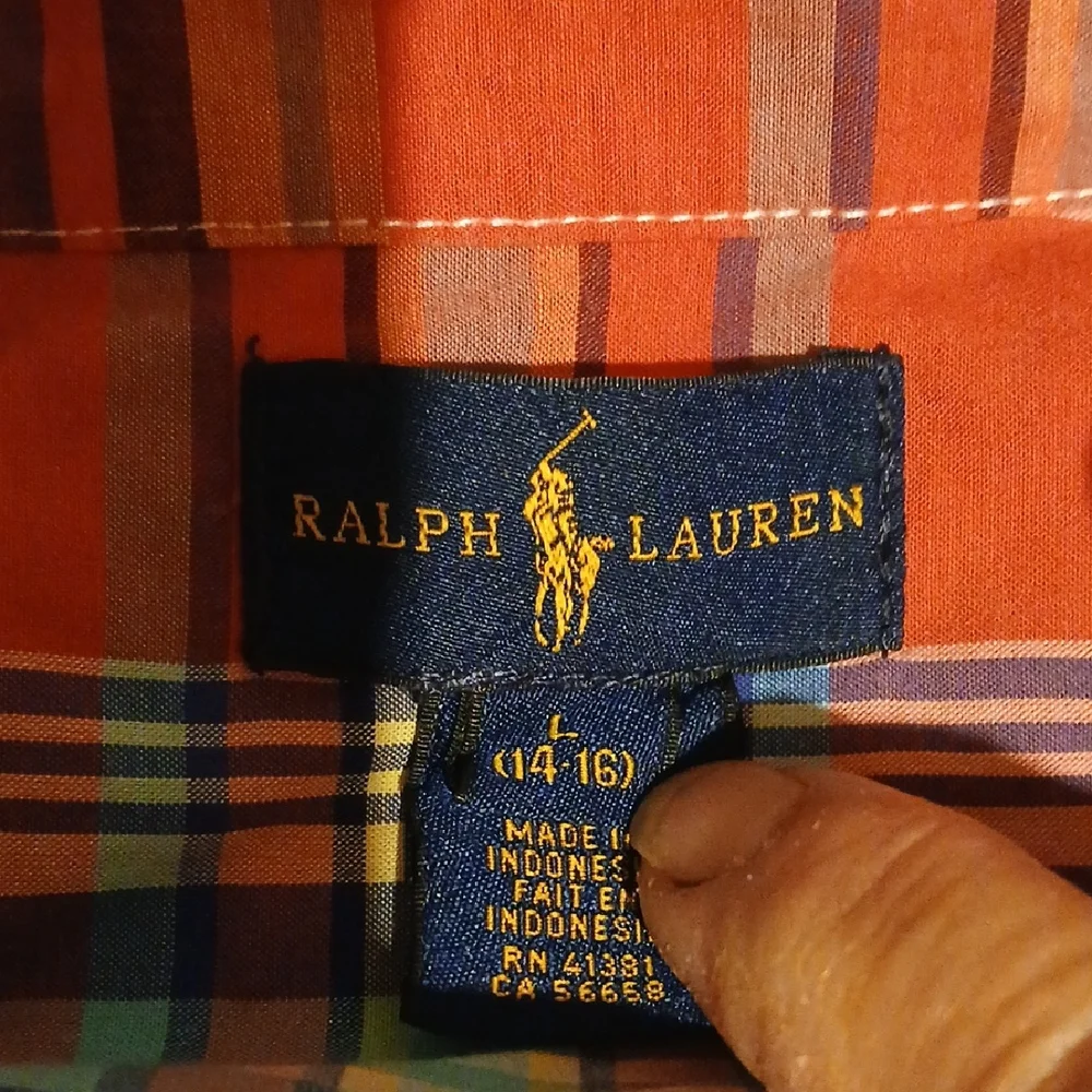 Ralph Lauren Kids Red Plaid Button Down Shirt